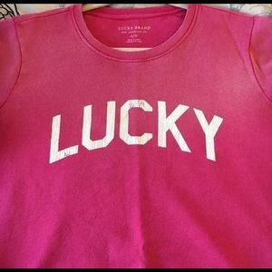 Lucky Brand pink sweatshirt
